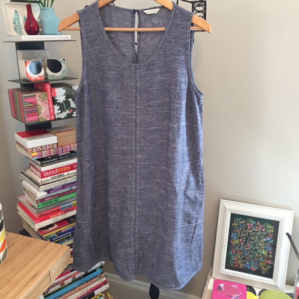 Max Studio Chambray Shift